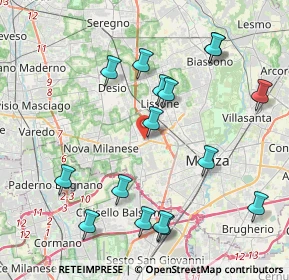 Mappa Via Luogo Pio, 20835 Muggiò MB, Italia (4.4025)