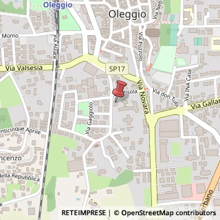 Mappa Via Gaggiolo, 13, 28047 Oleggio, Novara (Piemonte)