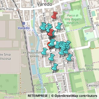 Mappa Via Tiepolo, 20039 Varedo MB, Italia (0.15769)
