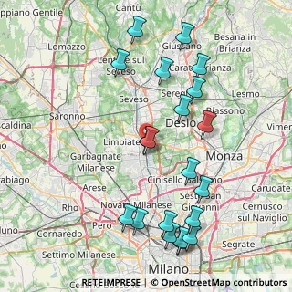 Mappa Via Tiepolo, 20814 Varedo MB, Italia (9.109)