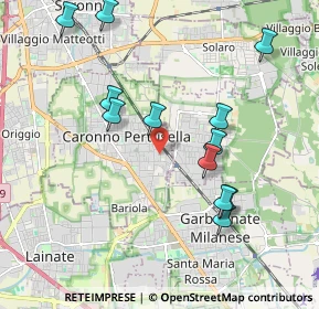 Mappa Via Nino Bixio, 21042 Caronno Pertusella VA, Italia (2.02167)