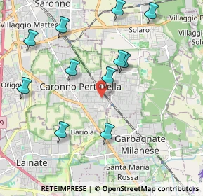 Mappa Via Nino Bixio, 21042 Caronno Pertusella VA, Italia (2.16)