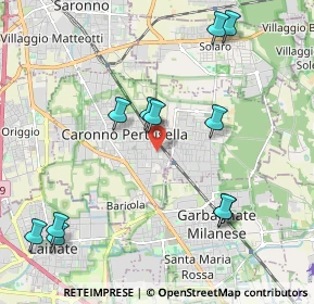 Mappa Via Nino Bixio, 21042 Caronno Pertusella VA, Italia (2.32364)