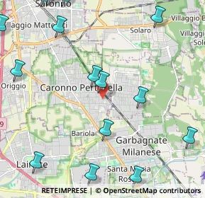 Mappa Via Nino Bixio, 21042 Caronno Pertusella VA, Italia (2.96267)