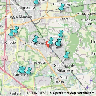 Mappa Via Nino Bixio, 21042 Caronno Pertusella VA, Italia (2.342)