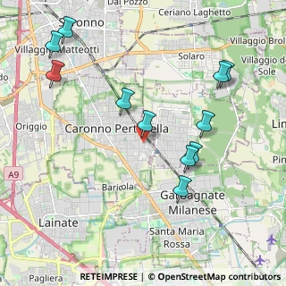 Mappa Via Nino Bixio, 21042 Caronno Pertusella VA, Italia (2.21909)