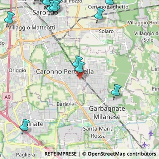 Mappa Via Nino Bixio, 21042 Caronno Pertusella VA, Italia (3.51938)