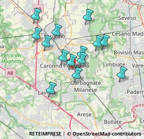 Mappa Via Nino Bixio, 21042 Caronno Pertusella VA, Italia (3.21)