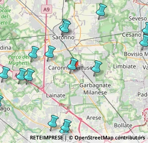 Mappa Vicolo Sant'Antonio Abate, 21042 Caronno Pertusella VA, Italia (6.039)