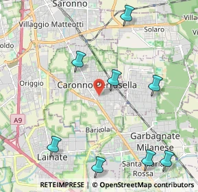 Mappa Vicolo Sant'Antonio Abate, 21042 Caronno Pertusella VA, Italia (3.03417)