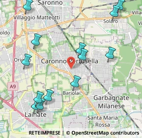 Mappa Vicolo Sant'Antonio Abate, 21042 Caronno Pertusella VA, Italia (2.45923)