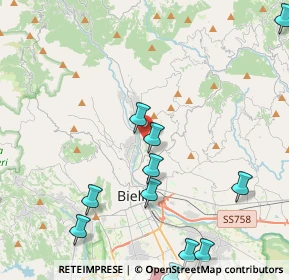Mappa Strada Bellavista, 13818 Tollegno BI, Italia (6.05286)