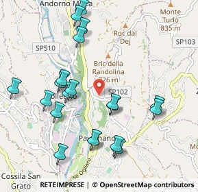Mappa Strada Bellavista, 13818 Tollegno BI, Italia (1.067)