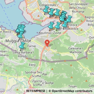 Mappa Via O. Petronio, 34015 Muggia TS, Italia (2.564)