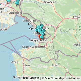 Mappa Via Caduti della R. A. M. B, 34015 Muggia TS, Italia (14.39273)