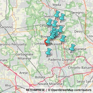 Mappa Via Leonardo Da Vinci, 20051 Limbiate MB, Italia (2.80385)