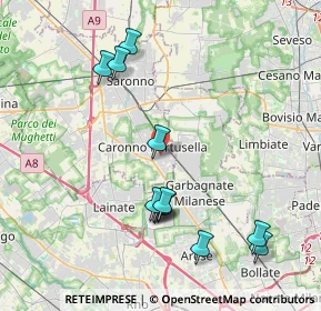 Mappa Via Spinelli, 21042 Caronno Pertusella VA, Italia (4.125)