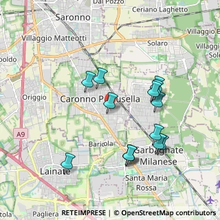 Mappa Via Spinelli, 21042 Caronno Pertusella VA, Italia (1.87429)