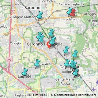 Mappa Via Spinelli, 21042 Caronno Pertusella VA, Italia (2.13235)