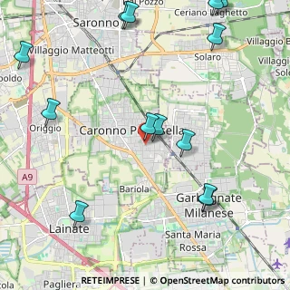 Mappa Via Spinelli, 21042 Caronno Pertusella VA, Italia (2.78385)