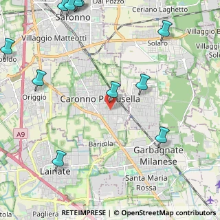 Mappa Via Spinelli, 21042 Caronno Pertusella VA, Italia (3.10273)