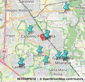 Mappa Via Spinelli, 21042 Caronno Pertusella VA, Italia (2.05909)