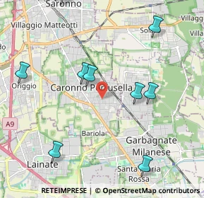 Mappa Via Spinelli, 21042 Caronno Pertusella VA, Italia (3.02143)