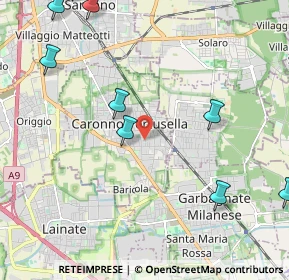 Mappa Via Spinelli, 21042 Caronno Pertusella VA, Italia (3.11909)