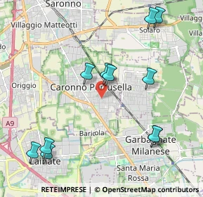 Mappa Via Spinelli, 21042 Caronno Pertusella VA, Italia (2.33091)