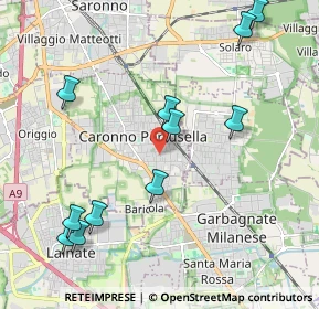 Mappa Via Spinelli, 21042 Caronno Pertusella VA, Italia (2.32636)