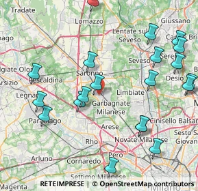 Mappa Via Spinelli, 21042 Caronno Pertusella VA, Italia (9.778)