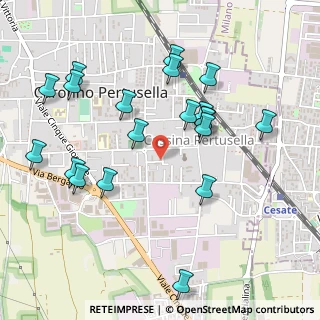 Mappa Via Spinelli, 21042 Caronno Pertusella VA, Italia (0.528)