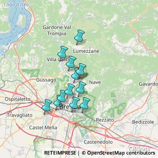 Mappa Via Montegrappa, 25073 Bovezzo BS, Italia (5.665)