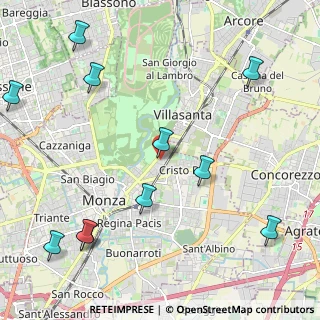 Mappa Via E. de Marchi, 20052 Monza MB, Italia (2.78091)