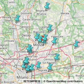 Mappa Via E. de Marchi, 20052 Monza MB, Italia (9.1415)