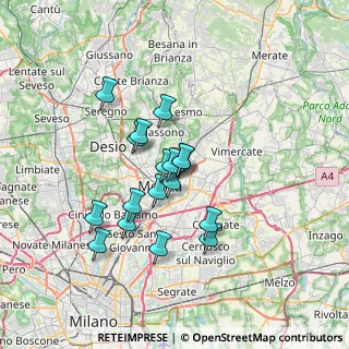 Mappa Via E. de Marchi, 20052 Monza MB, Italia (5.56588)
