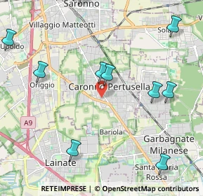 Mappa Via San Michele, 21042 Caronno Pertusella VA, Italia (2.92786)