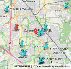 Mappa Via San Michele, 21042 Caronno Pertusella VA, Italia (2.80889)