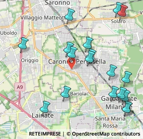 Mappa Via San Michele, 21042 Caronno Pertusella VA, Italia (2.42111)