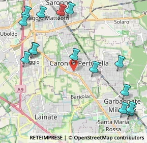 Mappa Via San Michele, 21042 Caronno Pertusella VA, Italia (2.73)