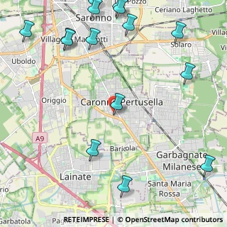Mappa Via San Michele, 21042 Caronno Pertusella VA, Italia (3.08867)