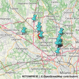 Mappa Via San Michele, 21042 Caronno Pertusella VA, Italia (7.35267)