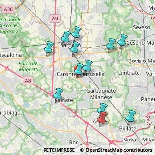 Mappa Via San Michele, 21042 Caronno Pertusella VA, Italia (3.97917)