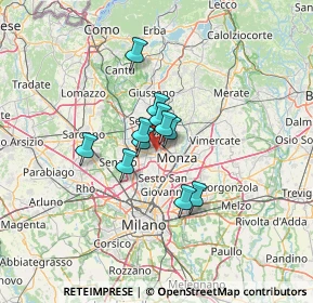 Mappa Via Leonardo Da Vinci, 20835 Muggiò MB, Italia (8.05636)