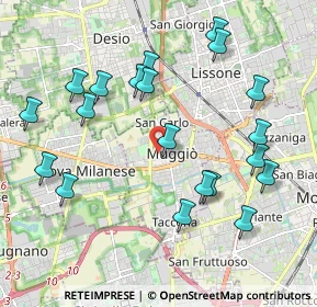 Mappa Via Leonardo Da Vinci, 20835 Muggiò MB, Italia (2.171)