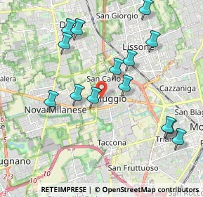 Mappa Via Leonardo Da Vinci, 20835 Muggiò MB, Italia (2.07643)