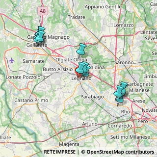Mappa Via Enrico Toti, 20025 Legnano MI, Italia (8.05923)