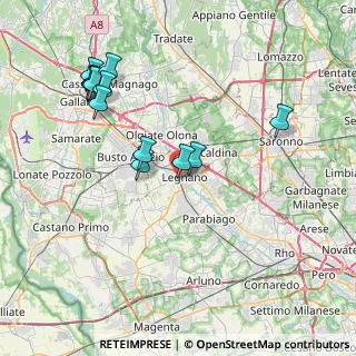 Mappa Via Enrico Toti, 20025 Legnano MI, Italia (8.28385)