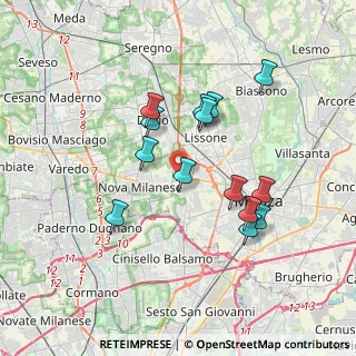 Mappa Via Bruno Buozzi, 20835 Muggiò MB, Italia (3.26643)