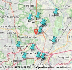 Mappa Via Bruno Buozzi, 20835 Muggiò MB, Italia (4.14929)